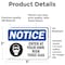 Signmission Enter At Your Own Risk Toxic Gases Sign, Vinyl Decal, 5in W x 3.5in L, 2PK OS-2PACK-NS-D-35-L-12069 - alternate 2